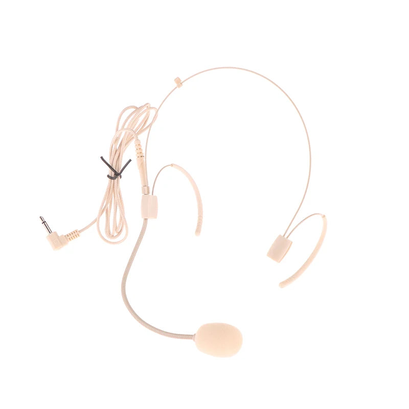 3.5MM Portable Head Mounted Earhook Wired Headset Microphone Loudspeaker Speech Teaching Conference Stage Performance SpeakerMic