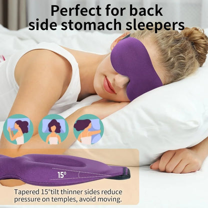 3D Soft Breathable Sleep Eye Mask 100% Blackout Zero Eye Pressure Plane Travel Eye Covers Sleeping Aid Eye Sleep Masker Eyepatch