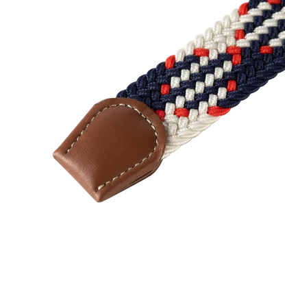 Women Casual Knitted Elastic Belt Pin Buckle Webbing Strap Woven Canvas Braided Stretch  - Belts for Men