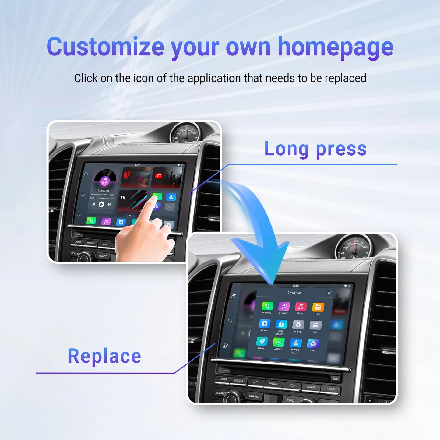 OTTOCAST Wireless CarPlay Android Auto Adapter Play2Video Pro Video Box New WiFi Car Accessories for Youtube for Netflix