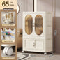 Foldable Baby Closet Plastic Infant Wardrobe Children's Clothing Storage Cabinet for Home Bedroom No Installation Needed
