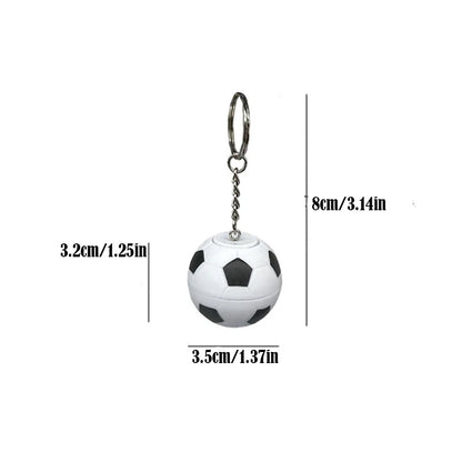 9Pcs Creative Soccer Keychains Stress Relief Stress Ball Rotate Football Shaped Pendant for Sports Bag Carnival Party Favors