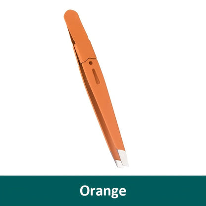 High-Quality Eyebrow Tweezer Colorful Hair Beauty Fine Hairs Puller Stainless Steel Slanted Eye Brow Clips Removal Makeup Tools