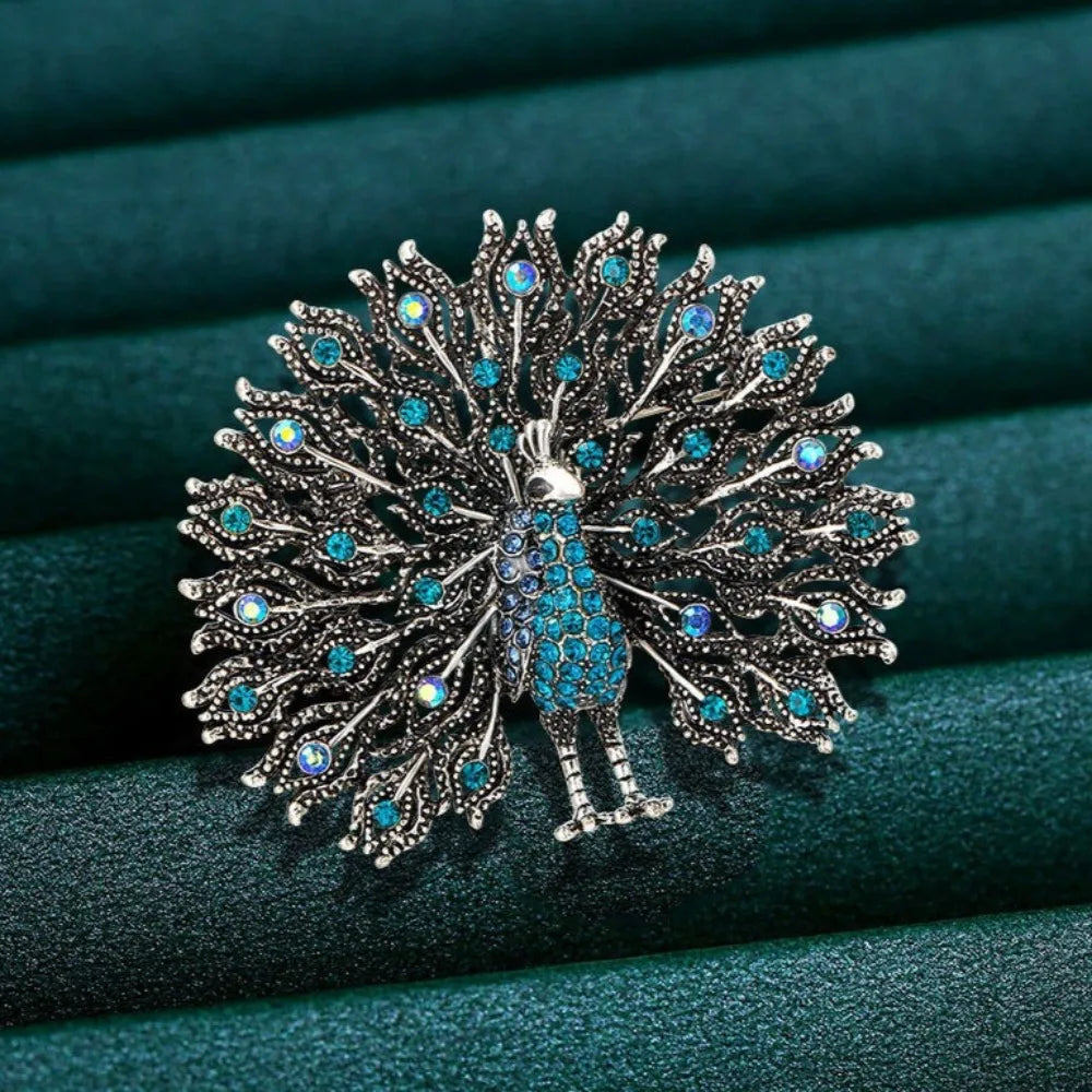 Baroque Luxury Peacock and Phoenix Design Brooches for Men and Women, Jewelry, Fashion Accessories, and Party Gifts