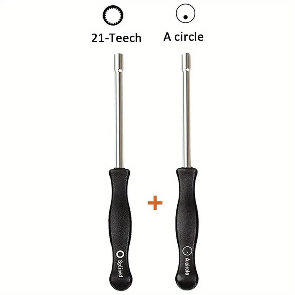 2Pcs 21-Teeth Splined + A-Circle Carburetor Adjustment Tool Screwdriver Kit For For Sears For Craftsman For Poulan