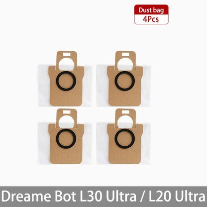 Dreame Bot L30 Ultra L20 Ultra Robot Vacuum Spare Parts Consumables Main Side Brush Hepa Filter Mop Cloth Dust Bag Accessories
