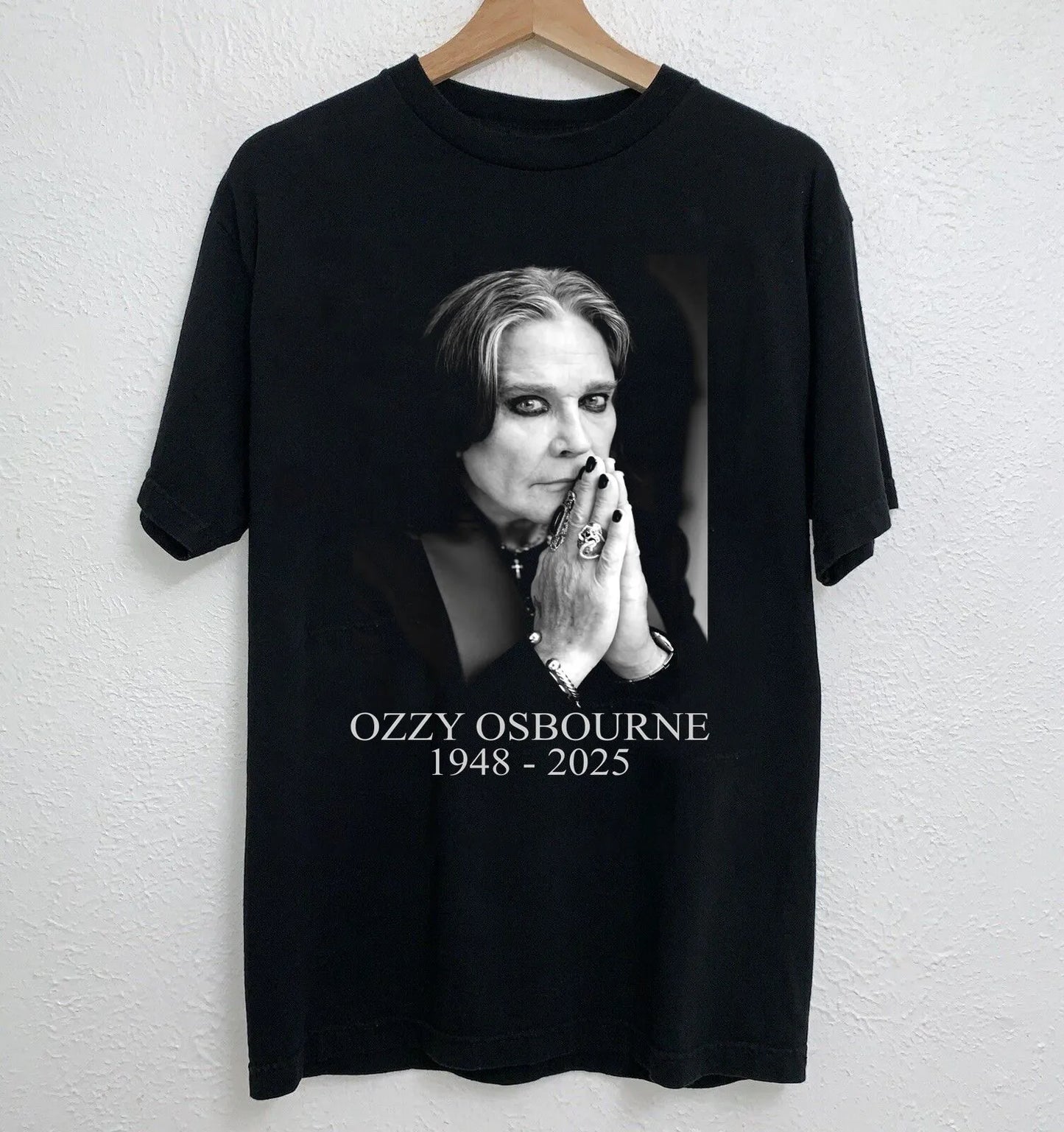 Remembering Ozzy Osbourne 1948-2025 T-Shirt Thank You for Your Memories. Woman Man Fans Graphic T Shirts Cotton Outdoors Tops