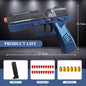 USP Soft Bullet Toy Pistol Shell Ejecting Continuous Firing Empty Hanging Design Outdoor Interactive Game Toy for Kids Gift