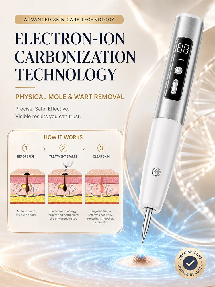 Skin Tag Wart Removal Pen,Adjustable Speed Portable Facial Body Mole Spot Eraser Skin For Home Beauty Device,Recently Hotselling