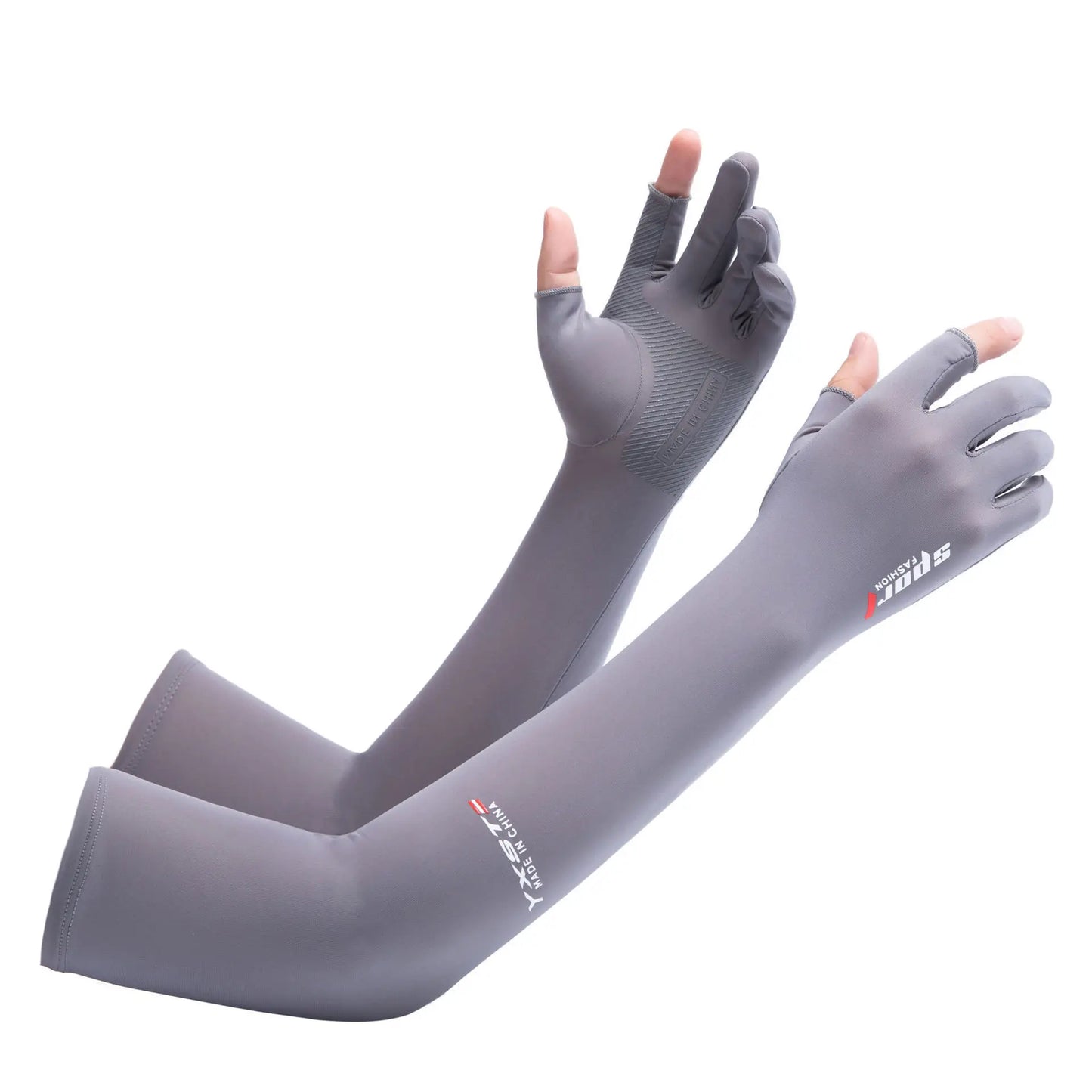 A Pair Outdoor Sports Cycling Summer Sunscreen Ice Feeling Long Gloves