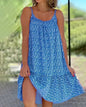 Summer 2026 Large Swing Strap Dress European American Leisure Style Printed Sleeveless Fashionable Casual Maxi Dress