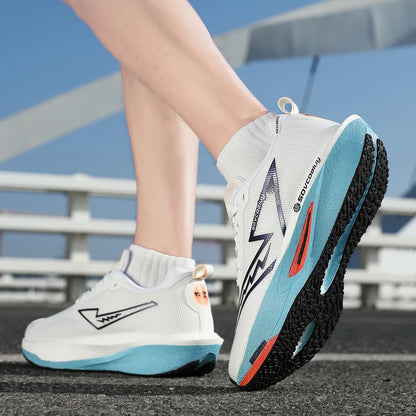 Marathon Men Sports Running Shoes Carbon Board Air Cushion Breathable Lightweight Woman Comfortable Athletic Basketball Sneakers
