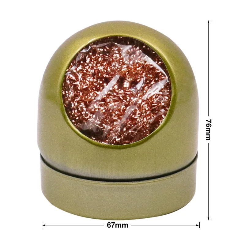 Soldering Iron Tip Cleaner Desoldering Cleaning Ball Tin Remover Soldering Iron Mesh Filter Welding Metal Wire Stand Steel Ball