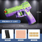 Colt 1911 Shell Soft-Bullet Gun Can Be Fired Toy Gun Fully Automatic Pistol Shooting Games for Boys Kids Christmas Gift