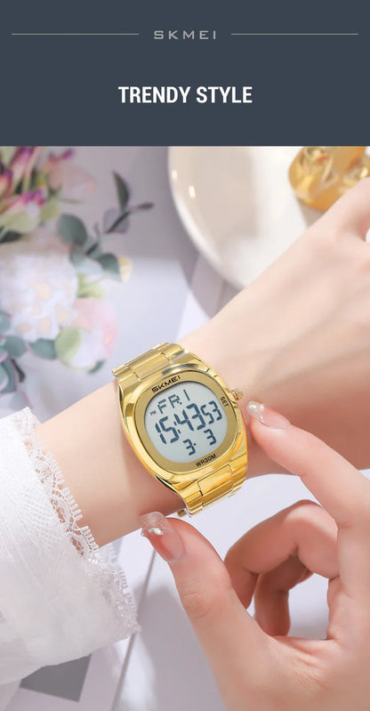 SKMEI 2419 Fashion Electronic Watch Multifunctional Luminous Calendar Alarm Clock Sports Simple Business Digital Watches for Man