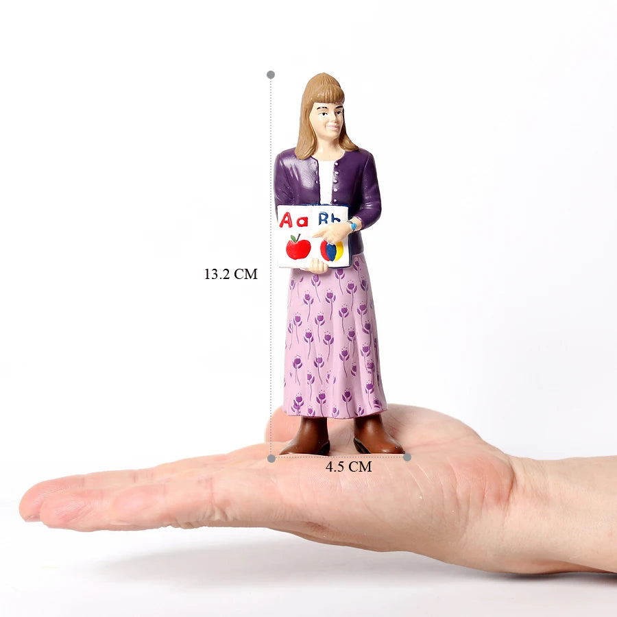 Realistic Professionals Pretend Career People Figures,Representing a Variety Of Occupations From Fire Fighter to Nurse Figurines