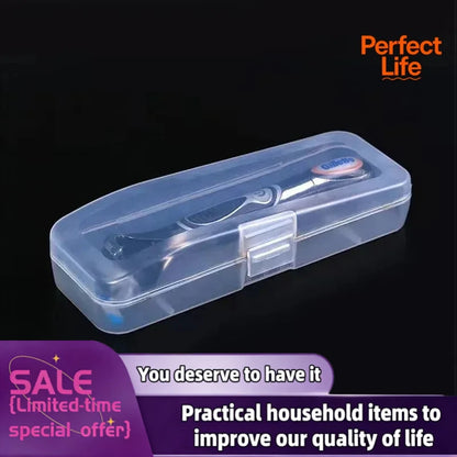 1Pc Stylish and Durable Shaving Storage Box for Men's Razors, Easy to Carry and Keep Clean and Keeps Your Shaver Well Organized