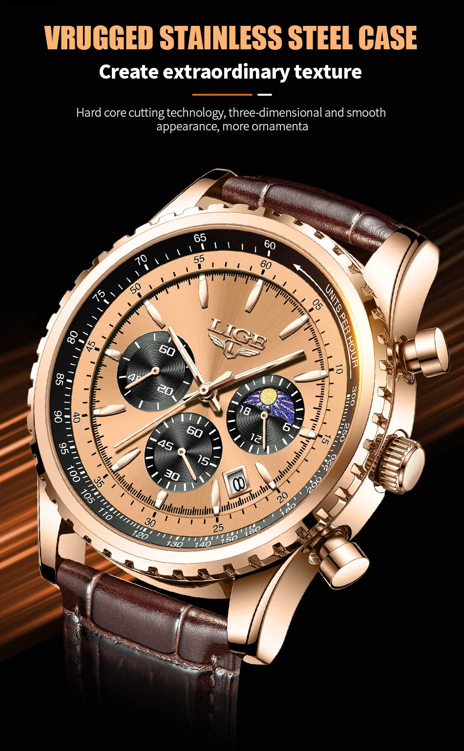 Relogio Masculino LIGE New Men Watch With Full Steel Waterproof Luminous Quartz Watch For Men Fashion Military Date Chronograph