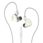 KBEAR Lark 1DD+1BA Hybrid IEM HiFi Earphones Zinc Alloy Shell 10mm Dynamic Driver Wired Headphones with Detachable 2Pin for Audiophile & Studio