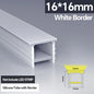 1M-10M LED Neon Rope Tube Soft Silicone Diffuser Channel Black/White Flexible Ribbon Strip Light for Recessed Channel