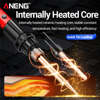 ANENG SL105 Electric Soldering Iron 60W Display Adjustable 180°C~520°C Temperature Professional Portable Welding Repair 220V Kit