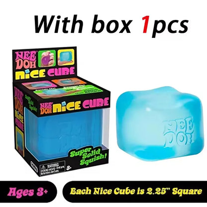 Needoh Nice Cube， Sensory toys, pressure resistant pinching, stress relieving children's souvenir toys