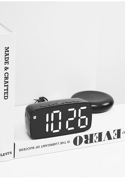 Super Loud Vibrating Alarm Clock LED Table Clock with Brightness Adjustment Desktop Clock for Heavy Sleeper Deaf Hard of Hearing