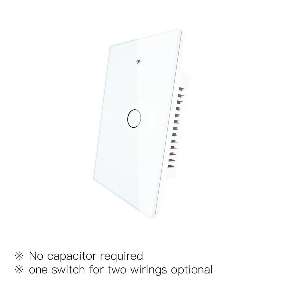 MOES ZigBee Touch Smart Light Switch With Neutral/No Neutral , US Wall Switch No Capacitor Smart Life/Tuya Works with Alexa