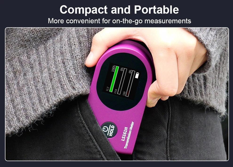 New Arrival Window Tint Meter TSER VLT UV IR Transmission Tint Meter LS161 LS161A LS161H Solar Film Tester for Cars