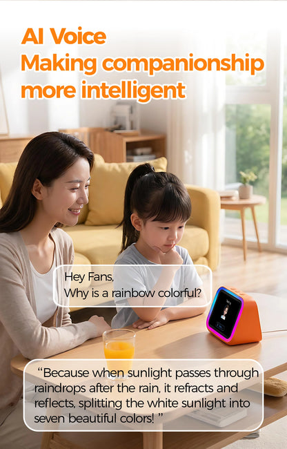 AI Bluetooth Speaker 5.4 AI voice assistant HD Touch Screen Display Electronic Album Alarm Clock Hands-free Calling