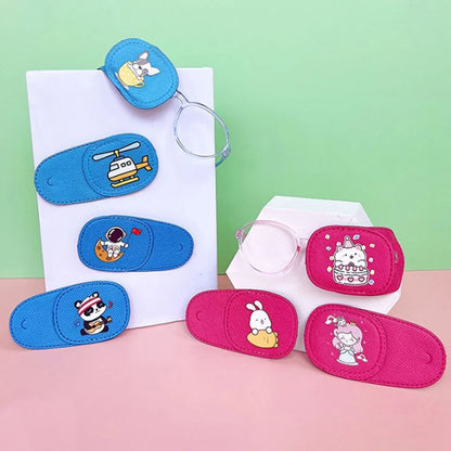 【6Pcs/set Children Health Care Kids Occlusion Medical Lazy Eye Patch Eyeshade For Kids Strabismus Vision Care Kit】