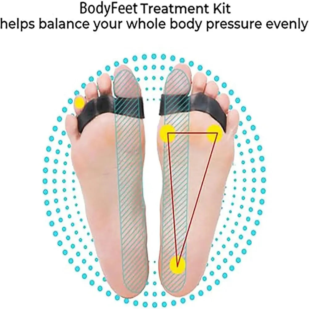 Toe Correctors and Toe Separators Bodyfeet Aligners Kit Silicone Invisible Posture Care Silicone Toe Spacers