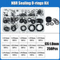 O Ring NBR Seal Washer Plumbing Gasket Thickness 1/1.5/2.0/2.4/3.1/4.0 Nitrile Butadiene Rubber Spacer Oil Resistance Oring Kit