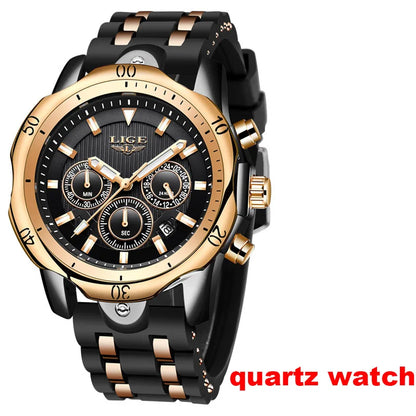 2026 LIGE Automatic Mechanical Wrist Watches For Men Top Brand Luxury Tourbillon Men Watch Fashion Business Waterproof Watch Men