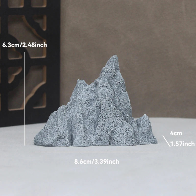 Sandstone Stone Miniature Mountain Fairy Garden Bonsai Rockery Lanscaping Ornaments Aquarium Decoration Accessories Home Decor