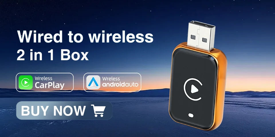2IN1 Mini NEW Wireless CarPlay Android Auto Adapter Wired to Wireless Car Ai Box For Audi Toyota VW Peugeot MG Ford USB Dongle