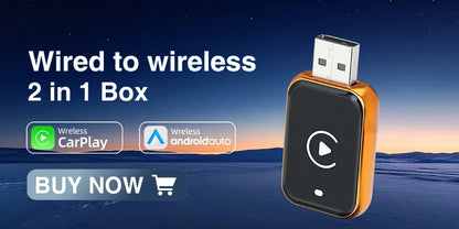 2IN1 Mini NEW Wireless CarPlay Android Auto Adapter Wired to Wireless Car Ai Box For Audi Toyota VW Peugeot MG Ford USB Dongle