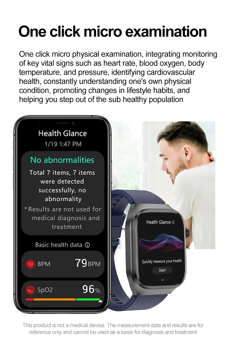 2026 New Professional-Grade Smart Watch Men ECG+PPG Uric Acid Body Fat Health Analysis IP68 Waterproof AMOLED Smartwatch Women