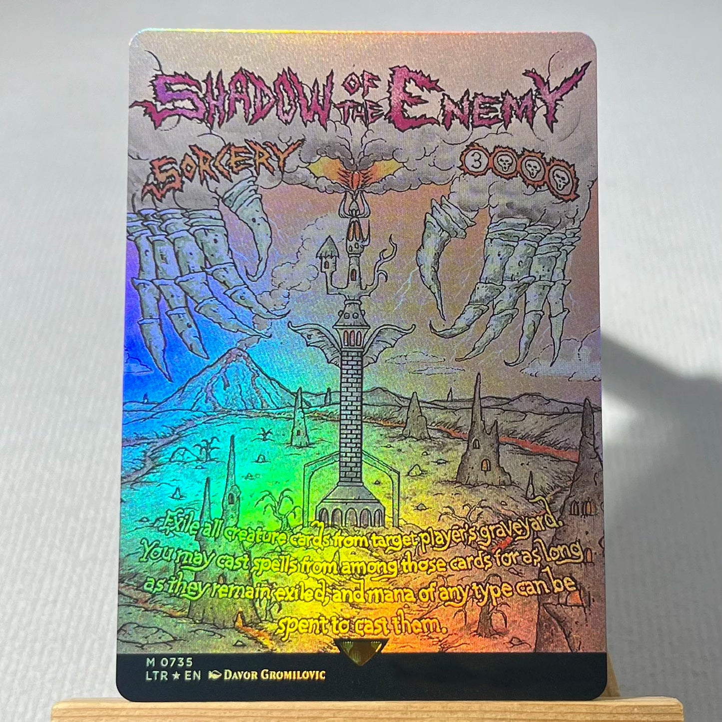 LTR FOIL3-01 Tcg proxy magic cards The One Ring Dawn of a New Age Shadow of the Enemy Hew the Entwood gather
