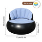 1PC Thickened PVC Inflatable Sofa Ergonomic Design for Comfortable Seating Experience, Foldable Flocking Garden Sofa
