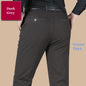 New Arrival 100% Cotton Summer Autumn Men's Casual Pants Fashion Solid Black Beige Gentle Thicken Trousers Brand Smart Suit Pant