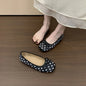 Spring and Autumn Elegant Square Butterfly Sexy Low Heel Mom Shoes Fashionable Best Selling New Comfortable Women's Shoes