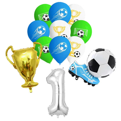 Blue Football Birthday Party Decoration Soccer Birthday Party Plate Cup Napkins Cotillon Birthday Soccer Star Happy Birthday Set