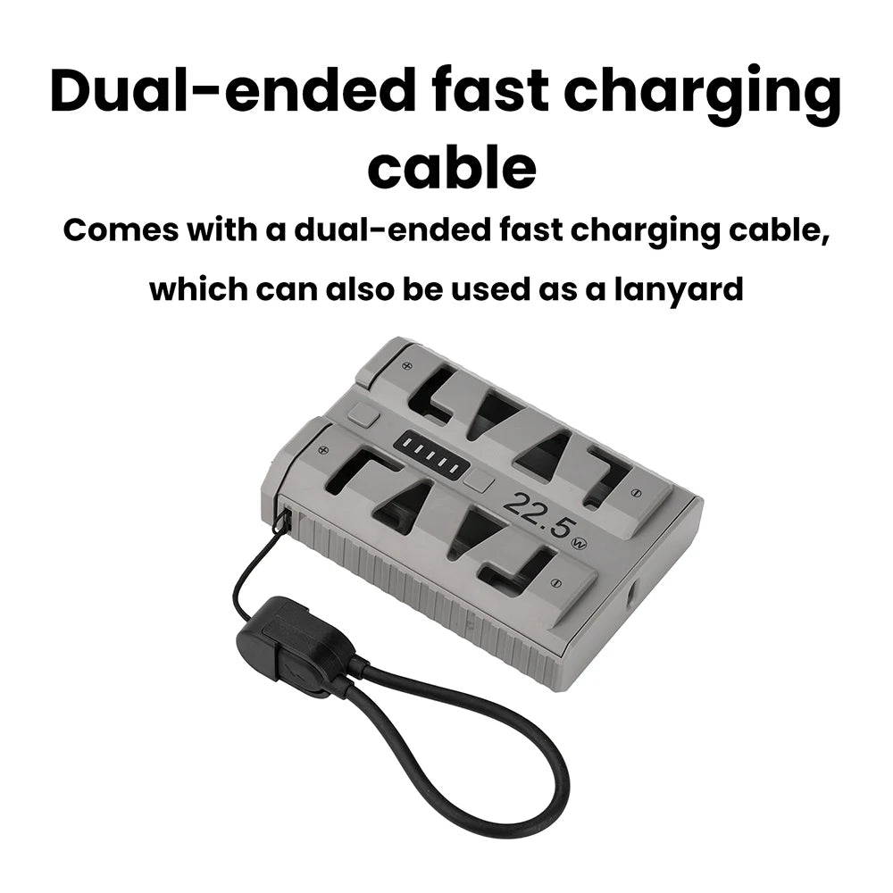2x 21700 Power Bank Box DIY Kit 22.5W Fast Charging Dual Mode Battery Case One-Click Battery Swap Phone Charging Not Batteries