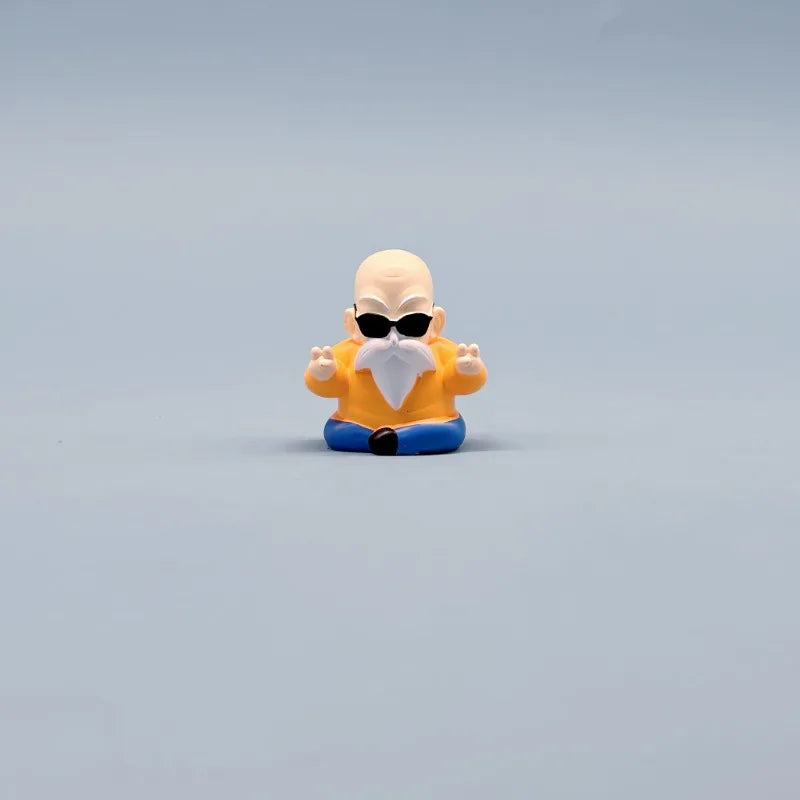 Dragon Ball Anime Figure Son Goku Master Roshi Piccolo Krillin Q Version Figure Model Toy Pvc Car Decoration Collection Gifts