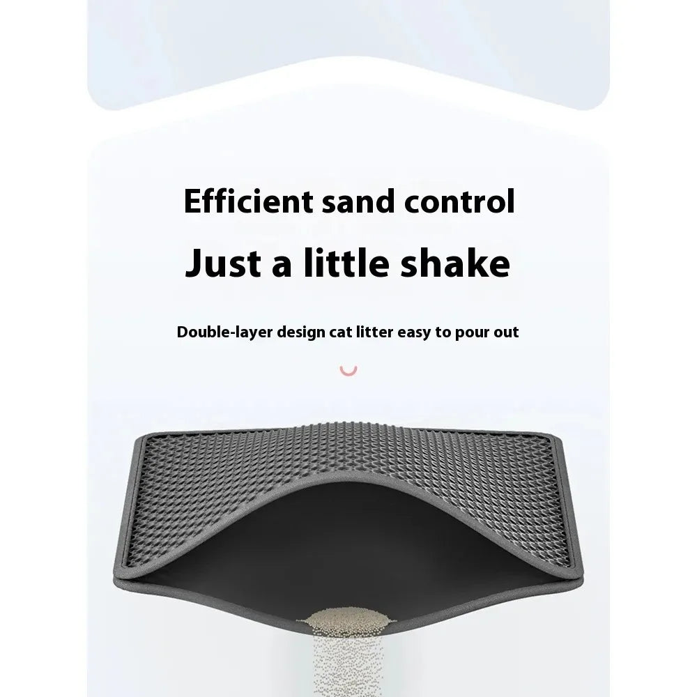 new 90X60CM Cat Litter Mat Waterproof Double Layer Pet Litter Box Mat Pet Toilet Cat Mat Nonslip Sand Cat Washable Mat Pet Clean