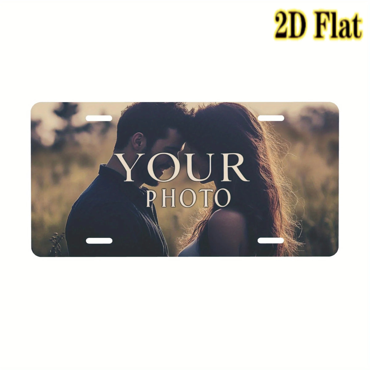 Personalized License Plate Holder, 126in, with Custom Photo Design - a Stylish Car Accessory for Pet Lovers and Car Enthusiasts