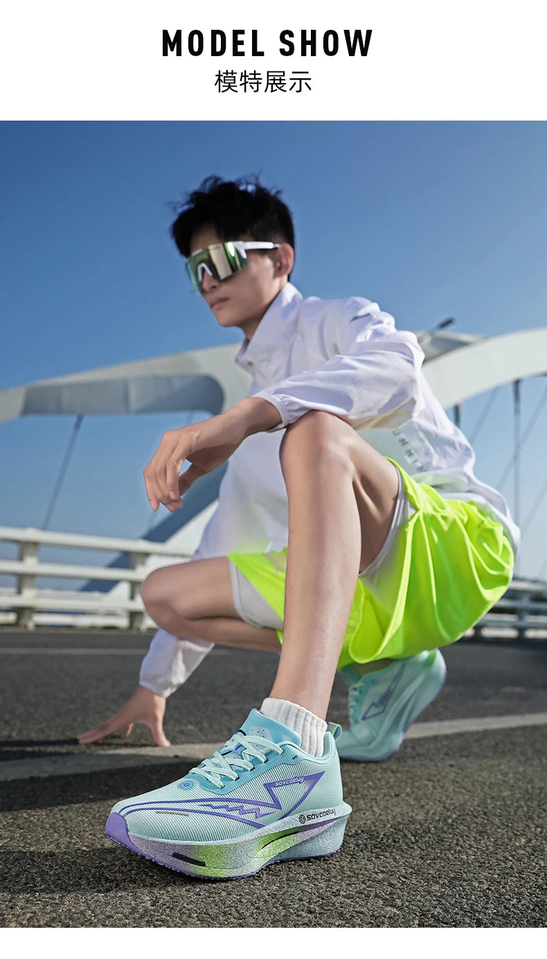 Marathon Men Sports Running Shoes Carbon Board Air Cushion Breathable Lightweight Woman Comfortable Athletic Basketball Sneakers