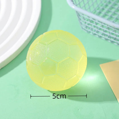 Stress Relief Toy Simulation Football Basketball Rugby Squishy Squeeze Toy Crystal Soil Desk Fidget Toy Christmas Gift