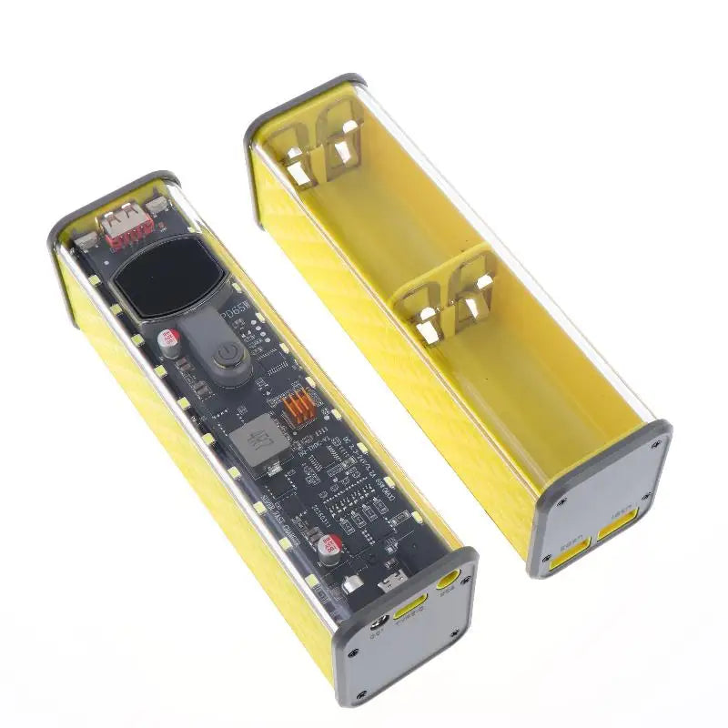 PD45W Super Fast Charging DIY Power Bank Case Weld-Free 8-Cell 18650 Battery Storage Box Daul USB Type C Output